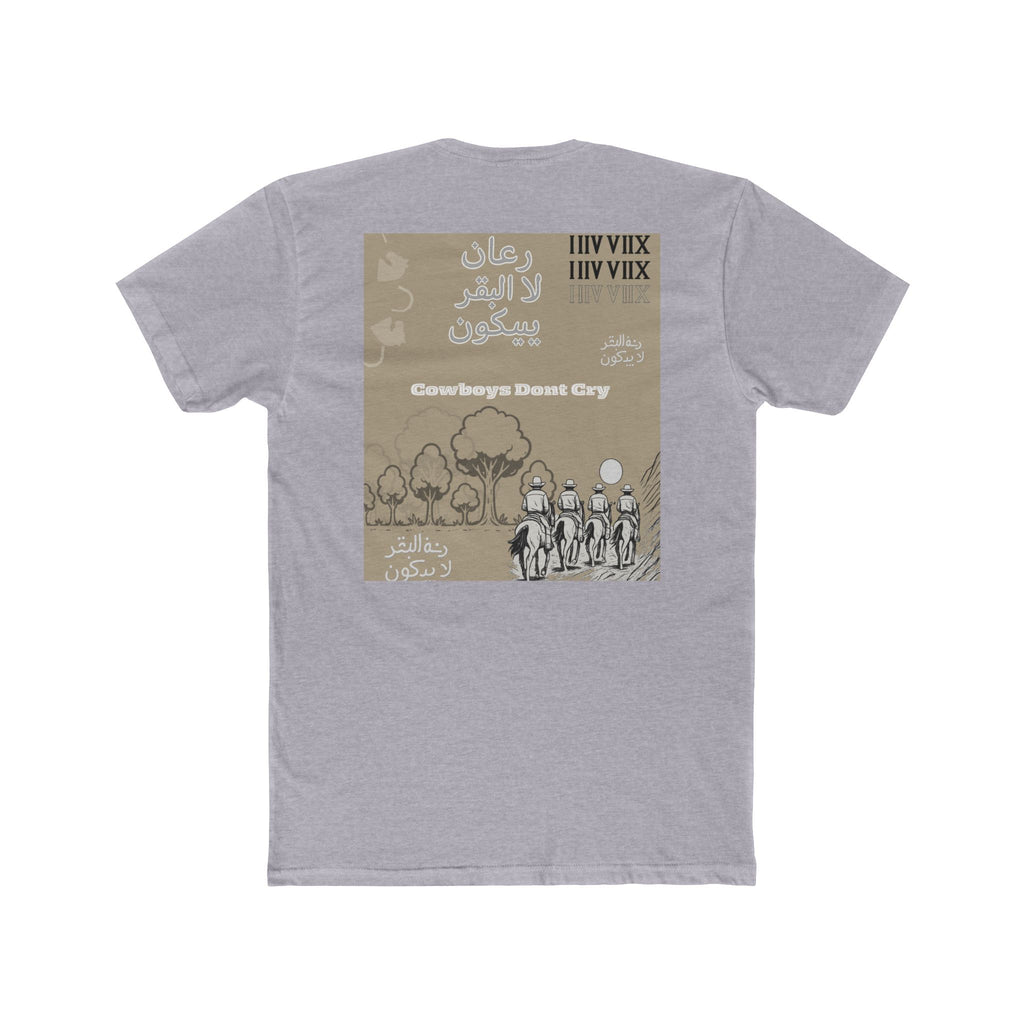 Cowboy Mountain Sketch Tee — Vintage Desert Story Graphic T-Shirt