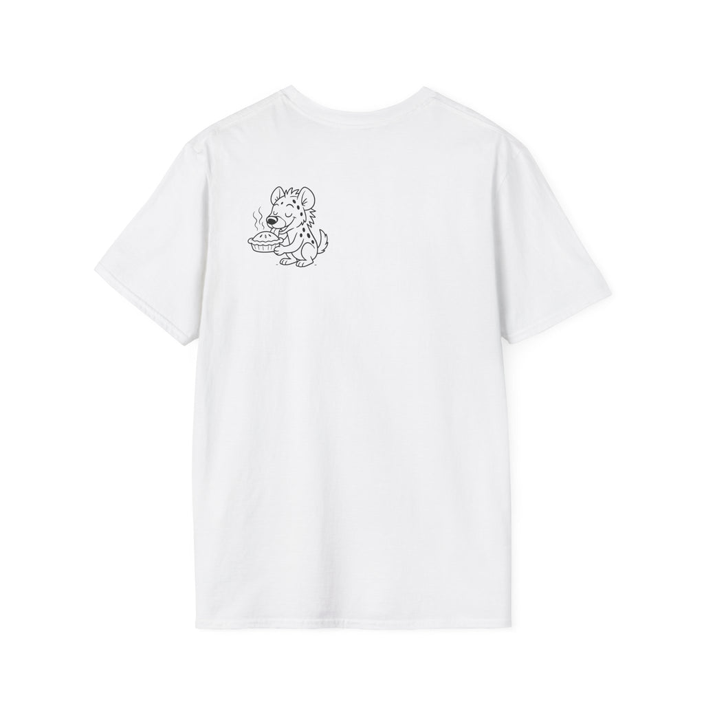 Cute Hyena Illustration T-Shirt | Minimal Line Art, Logo Chest Print