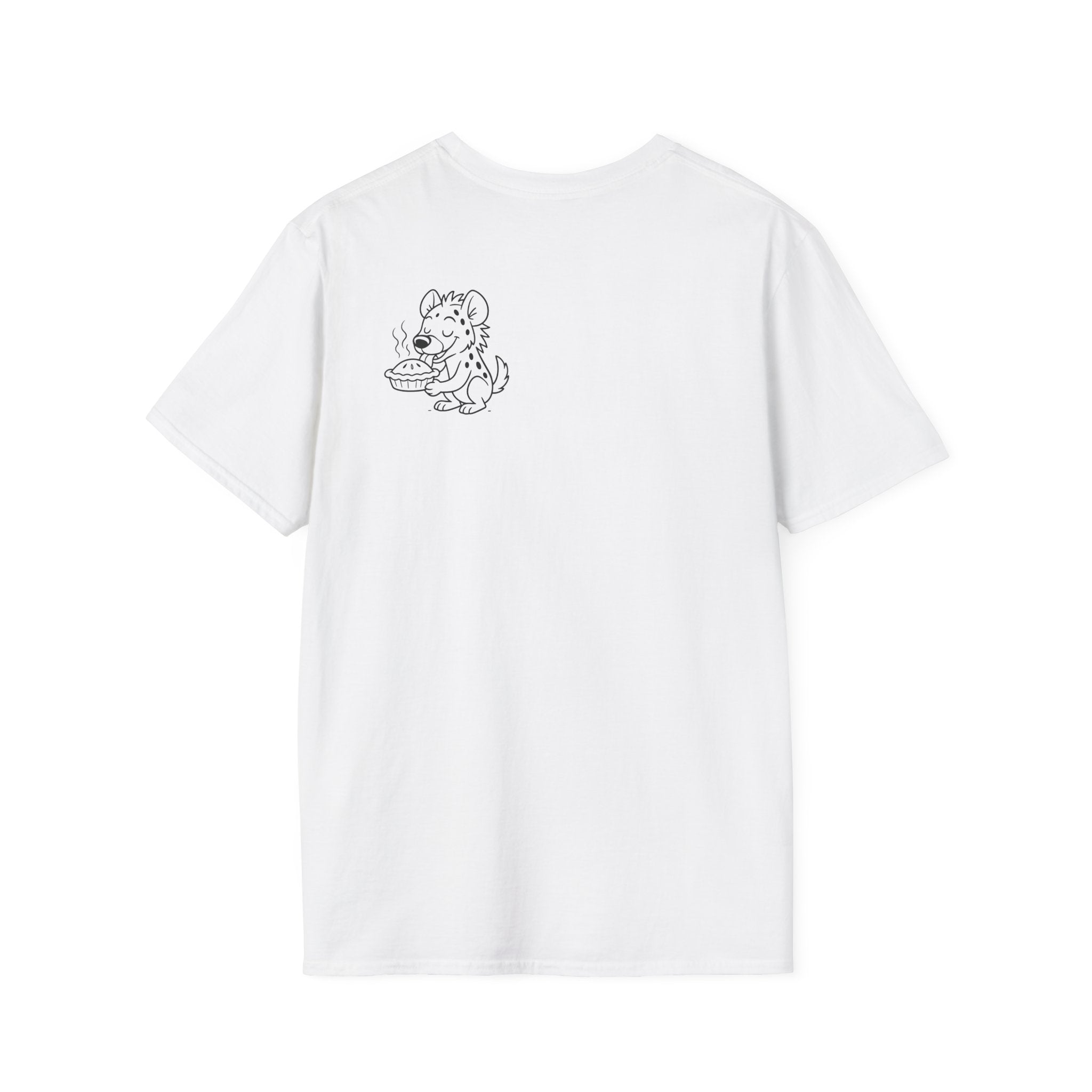 Cute Hyena Illustration T-Shirt | Minimal Line Art, Logo Chest Print