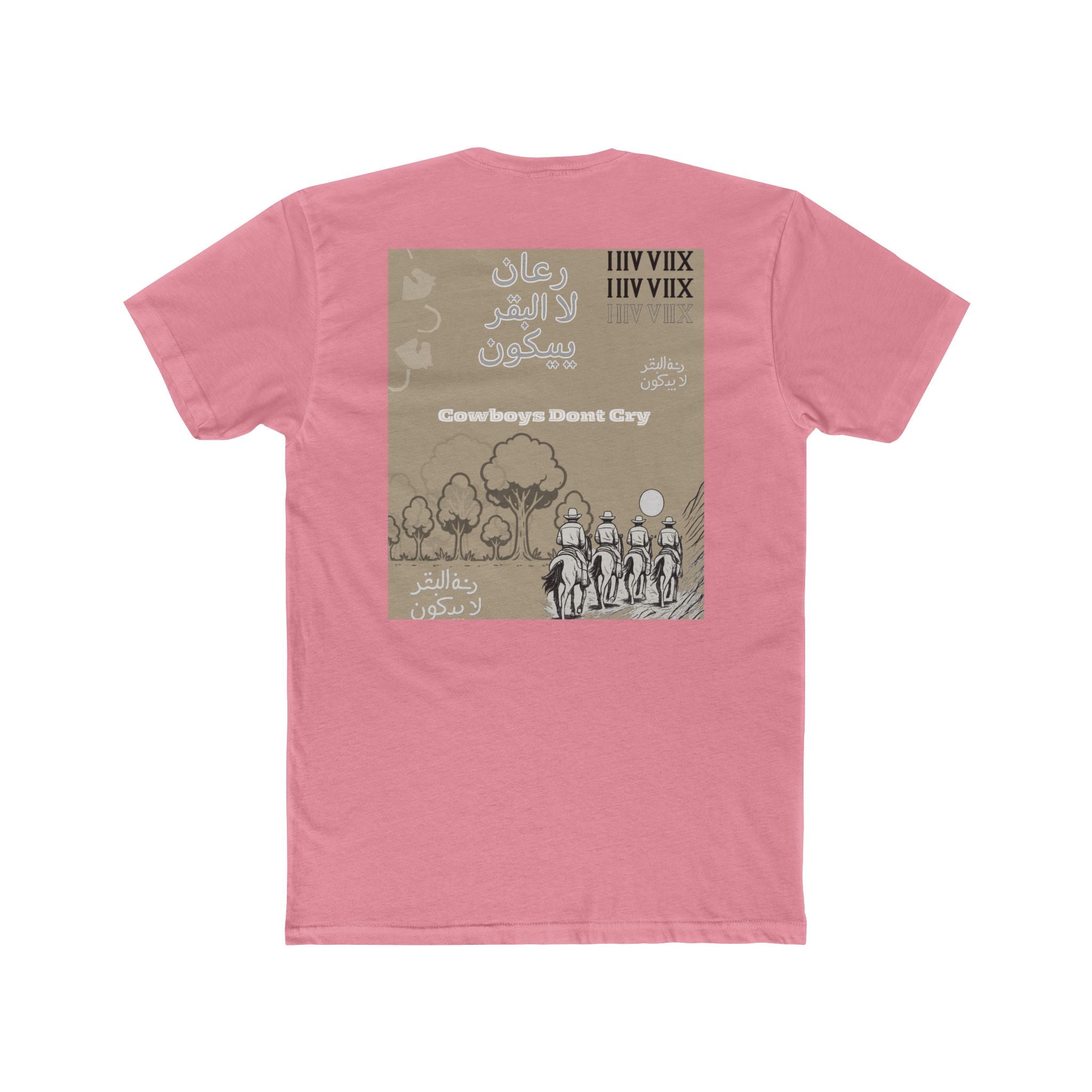 Cowboy Mountain Sketch Tee — Vintage Desert Story Graphic T-Shirt
