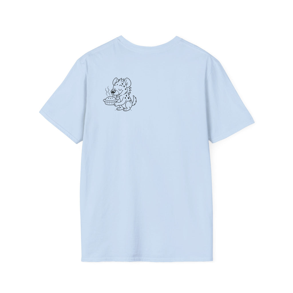 Cute Hyena Illustration T-Shirt | Minimal Line Art, Logo Chest Print