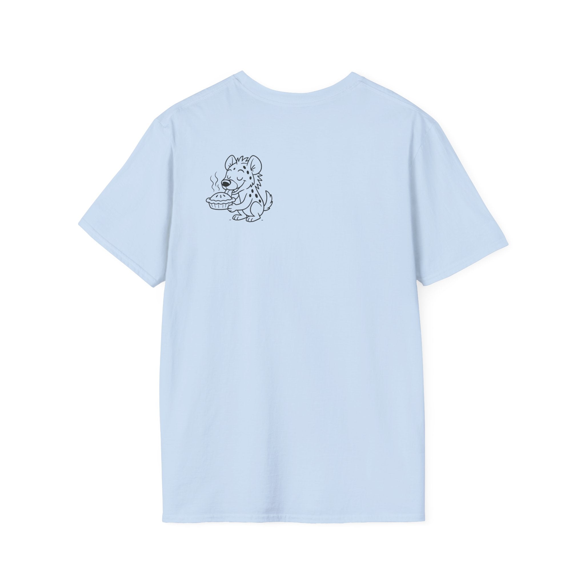 Cute Hyena Illustration T-Shirt | Minimal Line Art, Logo Chest Print