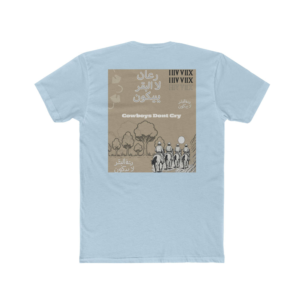 Cowboy Mountain Sketch Tee — Vintage Desert Story Graphic T-Shirt