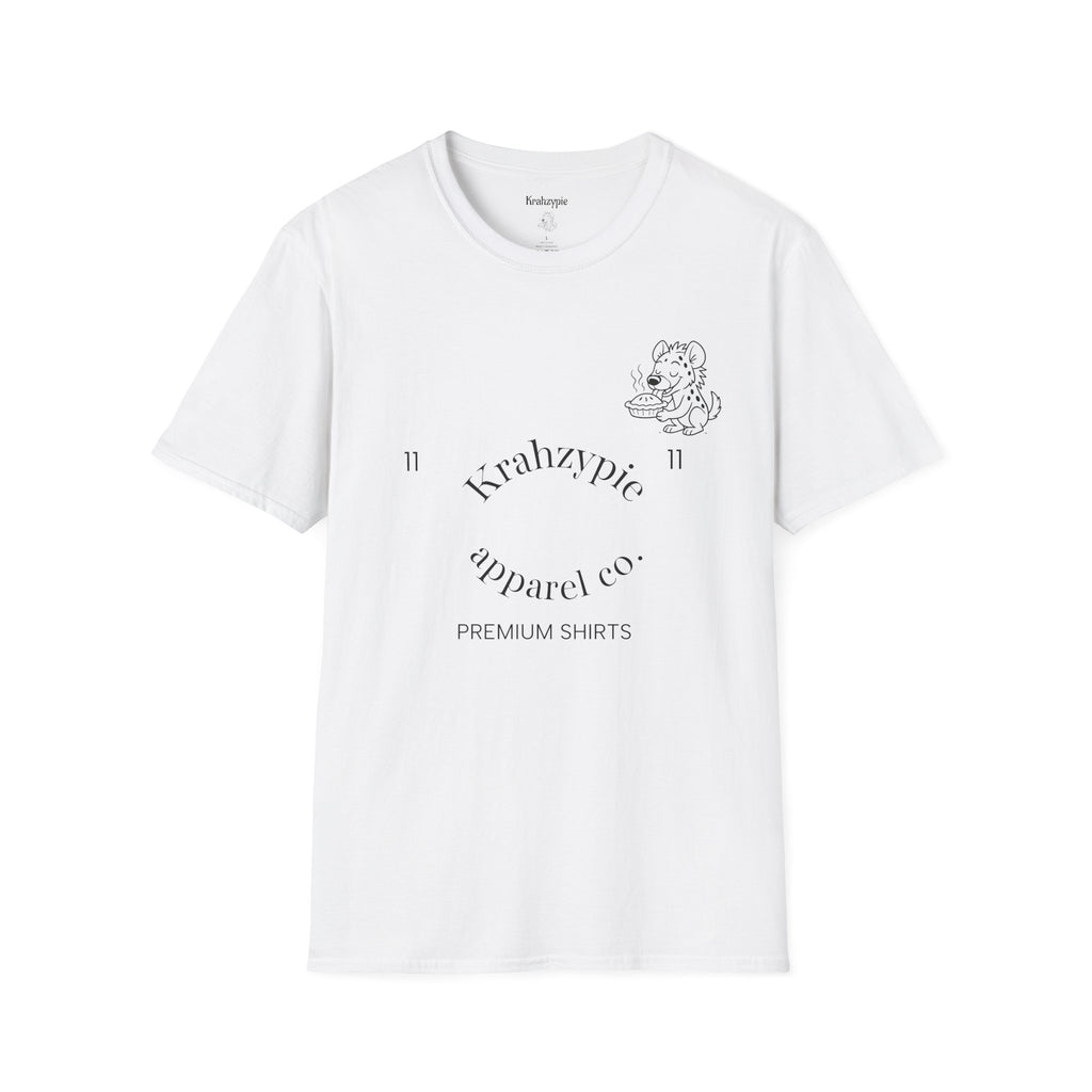 Cute Hyena Illustration T-Shirt | Minimal Line Art, Logo Chest Print