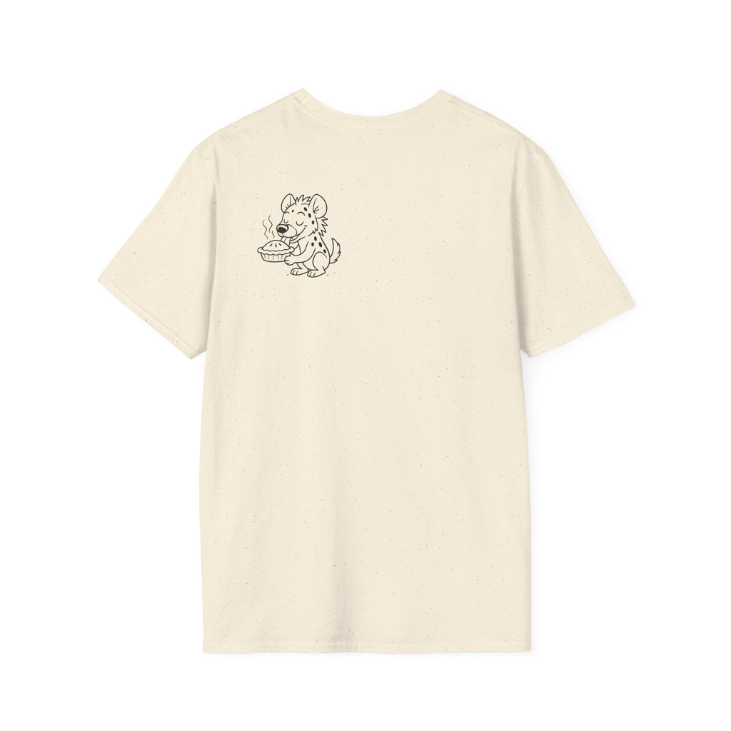 Cute Hyena Illustration T-Shirt | Minimal Line Art, Logo Chest Print