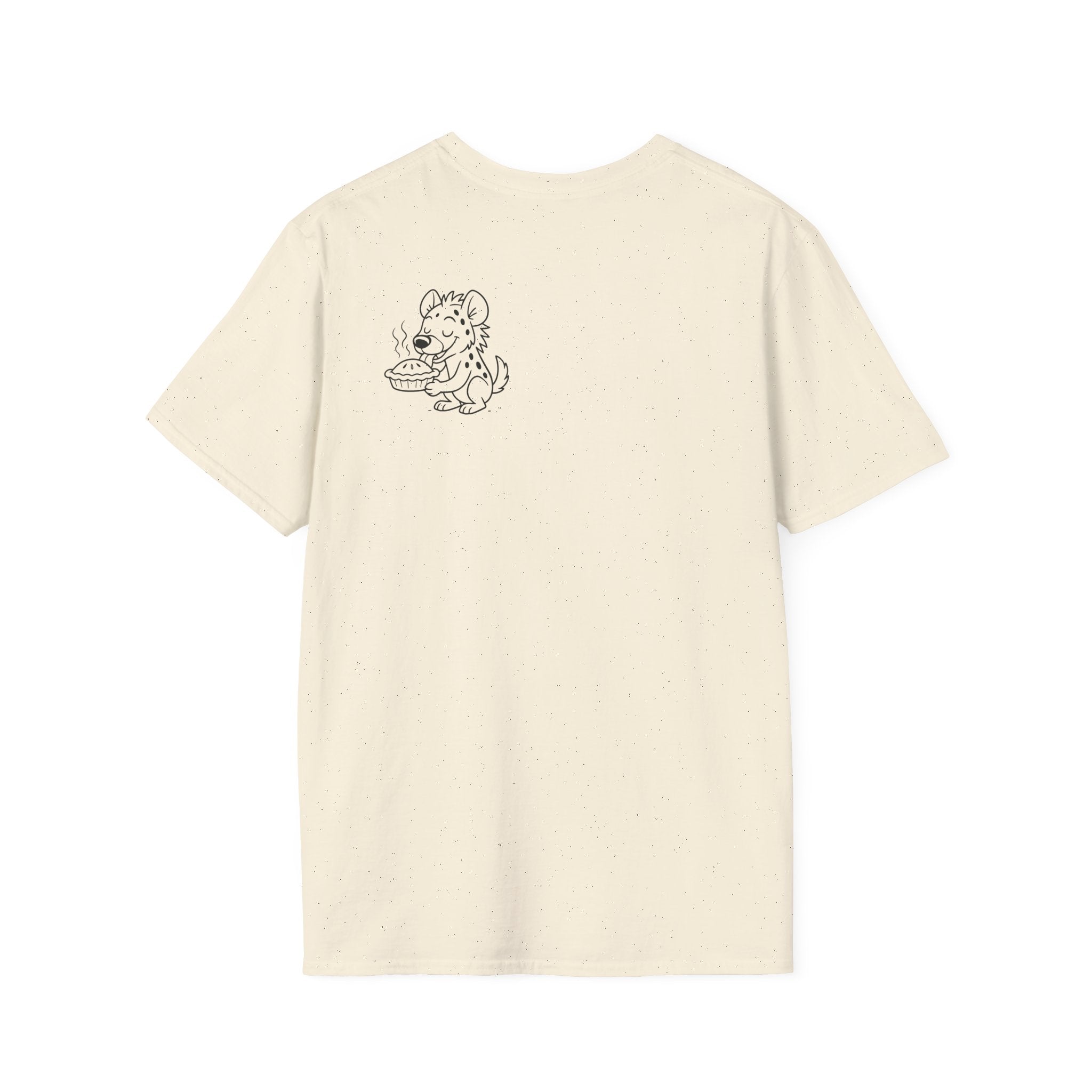 Cute Hyena Illustration T-Shirt | Minimal Line Art, Logo Chest Print
