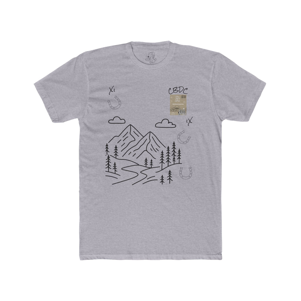 Cowboy Mountain Sketch Tee — Vintage Desert Story Graphic T-Shirt