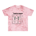 Vintage Tie-Dye Tee — “THATS CRAZY” Dancing Skeletons Graphic