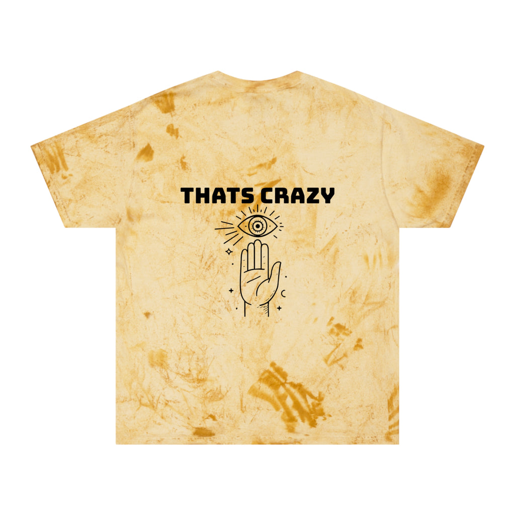 Vintage Tie-Dye Tee — “THATS CRAZY” Dancing Skeletons Graphic