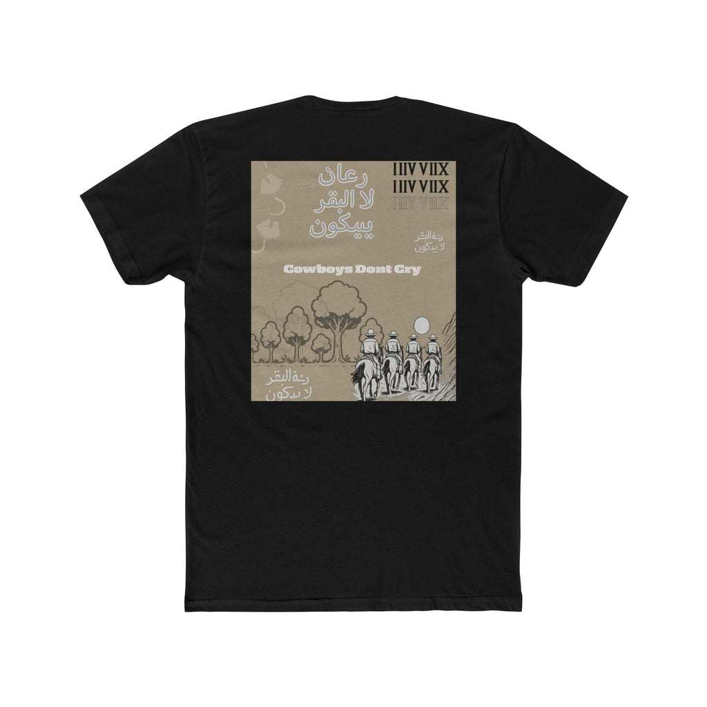 Cowboy Mountain Sketch Tee — Vintage Desert Story Graphic T-Shirt