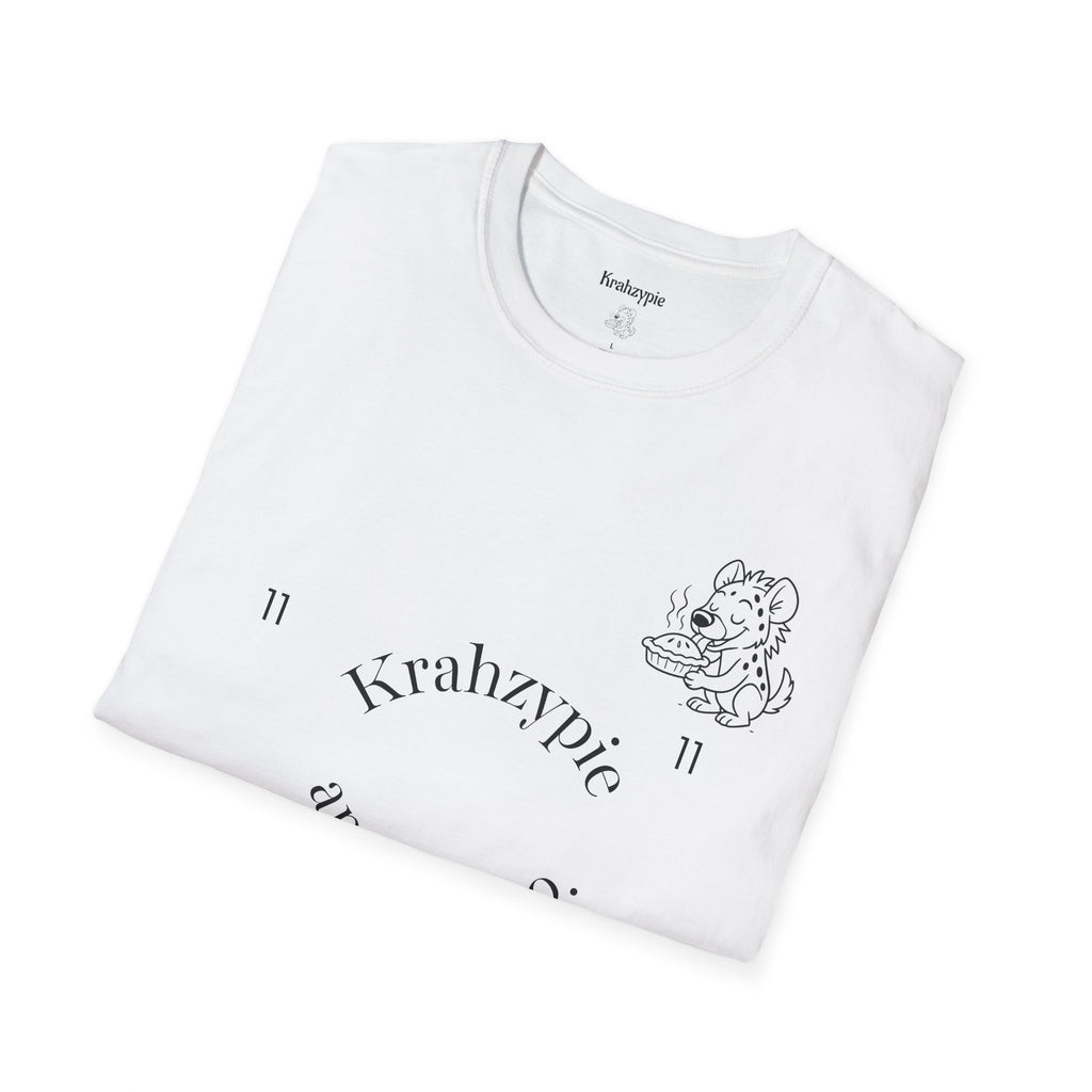 Cute Hyena Illustration T-Shirt | Minimal Line Art, Logo Chest Print